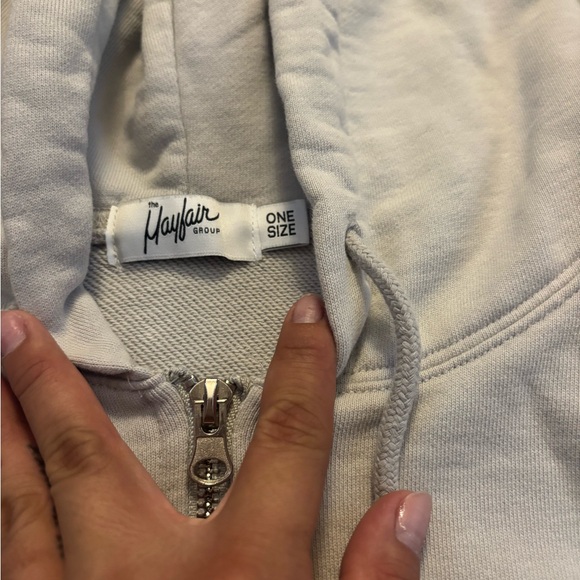 White Graphic Hoodie with Fun Print - Picture 4 of 7